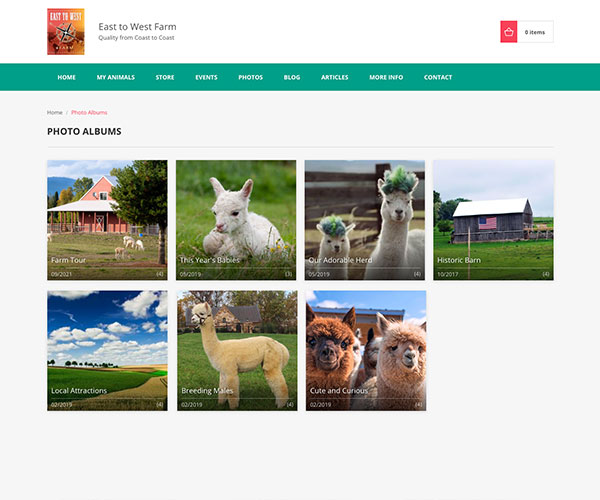 Openherd - Farm website photo albums
